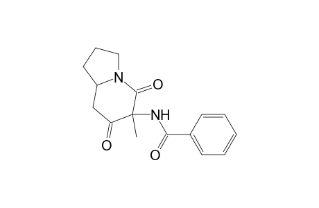 2,4-Dioxo-3-benzoylamino-3-methyl-1-azabicyclo[4.3.0]nonane