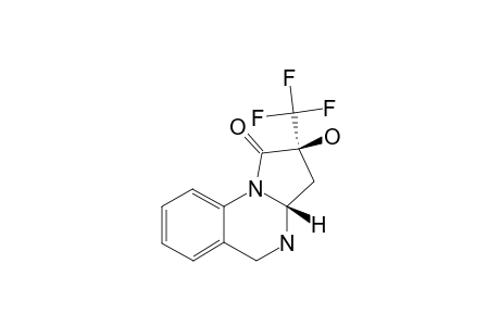 (2S*,3AR*)-2-HYDROXY-2-(TRIFLUOROMETHYL)-3,3A,4,5-TETRAHYDROPYRROLO-[1,2-A]-QUINAZOLIN-1(2H)-ONE