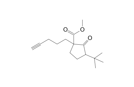 3-tert-Butyl-2-keto-1-pent-4-ynyl-cyclopentanecarboxylic acid methyl ester