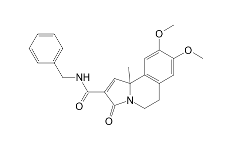 2-N-Benzylcarbamoyl-8,9-dimethoxy-10b-methyl-5,6,-dihydropyrrolo[2,1-a]isoquinolin-3-one