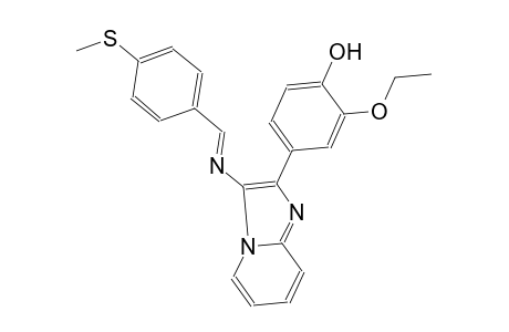 phenol, 2-ethoxy-4-[3-[[(E)-[4-(methylthio)phenyl]methylidene]amino]imidazo[1,2-a]pyridin-2-yl]-