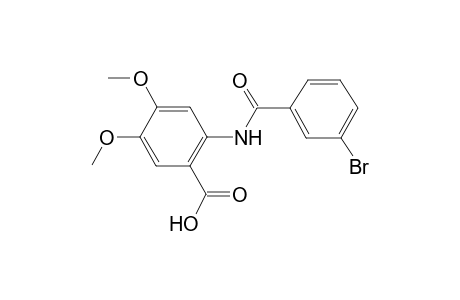 2-[(3-bromophenyl)carbonylamino]-4,5-dimethoxy-benzoic acid