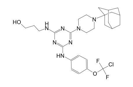 1-propanol, 3-[[4-[[4-(chlorodifluoromethoxy)phenyl]amino]-6-(4-tricyclo[3.3.1.1~3,7~]dec-1-yl-1-piperazinyl)-1,3,5-triazin-2-yl]amino]-