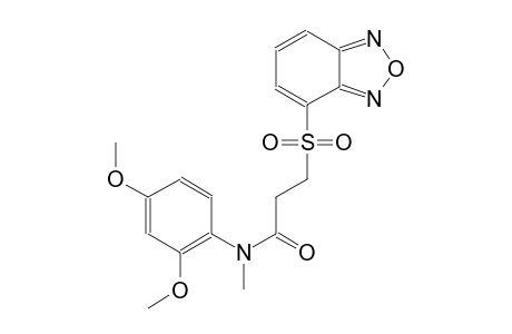 propanamide, 3-(2,1,3-benzoxadiazol-4-ylsulfonyl)-N-(2,4-dimethoxyphenyl)-N-methyl-