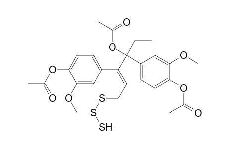 3-(1-Acetoxy-1-(4-acetoxy-3-methoxy phenyl))-propyl-trans-3-(4-acetoxy-3-methoxyphenyl)-2-propenyltrisulfide