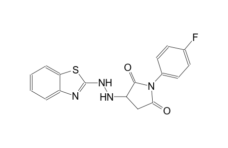 3-[2-(1,3-benzothiazol-2-yl)hydrazino]-1-(4-fluorophenyl)-2,5-pyrrolidinedione