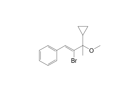 2-Bromo-3-methoxy-3-cyclopropyl-1-phenylbutene