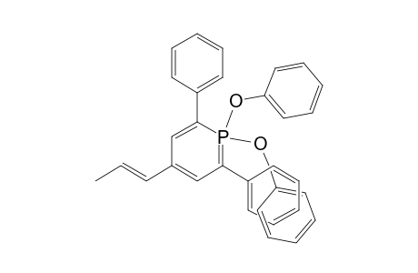 Phosphorin, 1,1-dihydro-1,1-diphenoxy-2,6-diphenyl-4-(1-propenyl)-