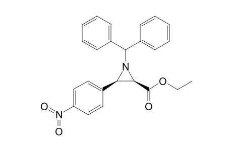 (2R,3R)-1-Benzhydryl-3-(4-nitro-phenyl)-aziridine-2-carboxylic acid ethyl ester