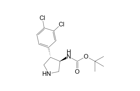 N-[(3R,4S)-4-(3,4-dichlorophenyl)-3-pyrrolidinyl]carbamic acid tert-butyl ester