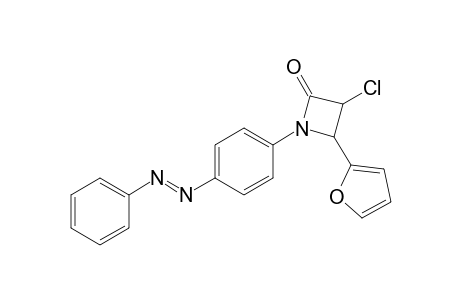 3-chloro-4-(furan-2-yl)-1-(4-(phenyldiazenyl)phenyl)azetidin-2-one