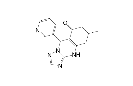 6-Methyl-9-(pyridin-3-yl)-4H,5H,6H,7H,8H,9H-[1,2,4]triazolo[3,2-b]quinazolin-8-one
