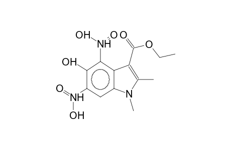 1,2-dimethyl-3-ethoxycarbonyl-4,6-dinitro-5-hydroxy-1H-indole