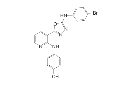 4-{3-[5-(4-Bromophenylamino)-1,3,4-oxadiazol-2-yl]-pyridin-2-ylamino}phenol