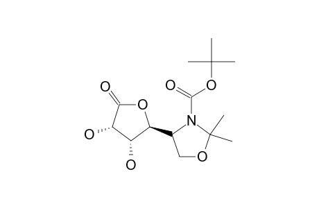 1,1-DIMETHYLETHYL-[2R-[2-ALPHA-(R*),3-BETA,4-BETA]]-2,2-DIMETHYL-4-(TETRAHYDRO-3,4-DIHYDROXY-5-OXO-2-FURANYL)-3-OXAZOLIDINECARBOXYLATE