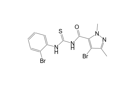 N-[(4-bromo-1,3-dimethyl-1H-pyrazol-5-yl)carbonyl]-N'-(2-bromophenyl)thiourea