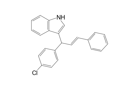 (E)-3-(1-(4-chlorophenyl)-3-phenylallyl)-1H-indole