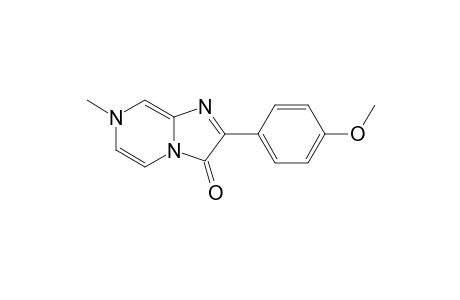 2-(4-Methoxyphenyl)-7-methylimidazo[1,2-a]pyrazin-3(7H)-one