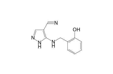 1H-Pyrazole-4-carbonitrile, 5-(2-hydroxybenzylamino)-