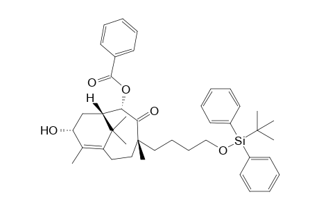4-[4'-(t-Butyldiphenylsilyl)oxy]butyl}-9-hydroxy-4,8,11,11-tetramethyl-2-oxobicyclo[5.3.1]undec-7-en-2-yl Benzoate