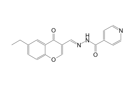 N'-[(E)-(6-ethyl-4-oxo-4H-chromen-3-yl)methylidene]isonicotinohydrazide