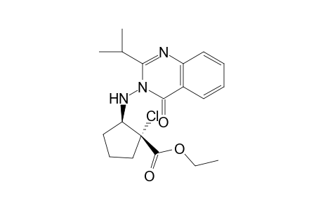 (1R,2R)-1-chloro-2-[(2-isopropyl-4-keto-quinazolin-3-yl)amino]cyclopentanecarboxylic acid ethyl ester