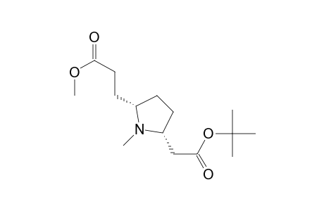 2-Pyrrolidinepropanoic acid, 5-[2-(1,1-dimethylethoxy)-2-oxoethyl]-1-methyl-, methyl ester, cis-