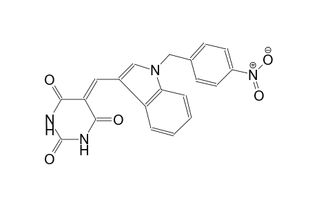 5-{[1-(4-nitrobenzyl)-1H-indol-3-yl]methylene}-2,4,6(1H,3H,5H)-pyrimidinetrione