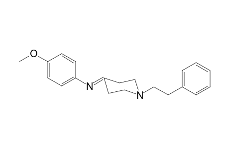 N-(4-methoxyphenyl)-1-(2-phenylethyl)piperidin-4-imine