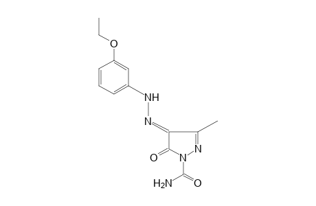 4-[(m-ETHOXYPHENYL)HYDRAZONO]-3-METHYL-5-OXO-2-PYRAZOLINE-1-CARBOXAMIDE