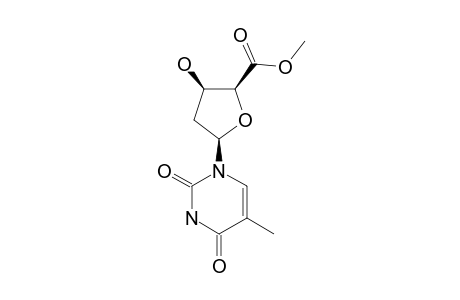 (2S,3R,5R)-3-HYDROXY-5-(5-METHYL-2,4-DIOXO-3,4-DIHYDRO-2H-PYRIMIDIN-1-YL)-TETRAHYDROFURAN-2-CARBOXYLIC-ACID-METHYLESTER