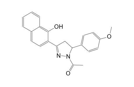 2-[1-acetyl-5-(4-methoxyphenyl)-4,5-dihydro-1H-pyrazol-3-yl]-1-naphthol