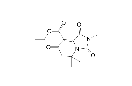 Ethyl 2,5,5-trimethyl-1,3,7-trioxo-1,2,3,5,6,7-hexahydroimidazo[1,5-a]pyridine-8-carboxylate