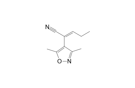 2-[3',5'-Dimethyl-4'-isoxazolyl)-pentenonitrile
