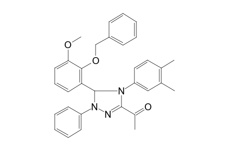 1-[3-(2-benzoxy-3-methoxy-phenyl)-4-(3,4-dimethylphenyl)-2-phenyl-3H-1,2,4-triazol-5-yl]ethanone