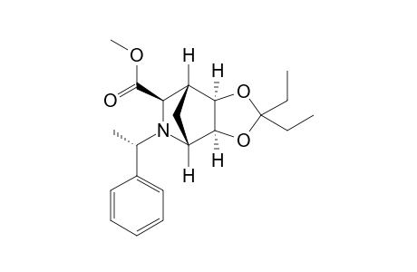 (1R,2R,6S,7R,9R)-4,4-Diethyl-8-[(S)-1-phenylethyl]-3,5-dioxa-8-azatricyclo[5.2.1.0(2,6)]decane-9-carboxylic acid methyl ester