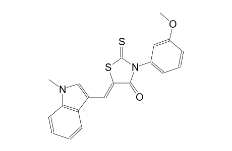 (5Z)-3-(3-methoxyphenyl)-5-[(1-methyl-1H-indol-3-yl)methylene]-2-thioxo-1,3-thiazolidin-4-one
