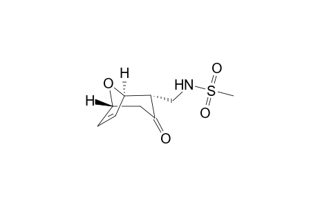 N-(((1R*,2S*,5R*)-3-Oxo-8-oxabicyclo[3.2.1]oct-6-en-2-yl)methyl)methanesulfonamide