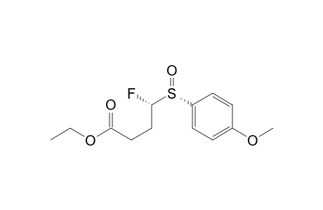 Butanoic acid, 4-fluoro-4-[(4-methoxyphenyl)sulfinyl]-, ethyl ester, (R*,R*)-(.+-.)-