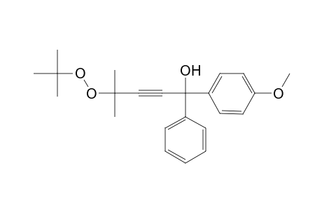 4-tert-Butylperoxy-1-(4-methoxy-phenyl)-4-methyl-1-phenyl-pent-2-yn-1-ol