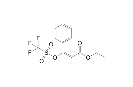 (E)-3-phenyl-3-(trifluoromethylsulfonyloxy)-2-propenoic acid ethyl ester
