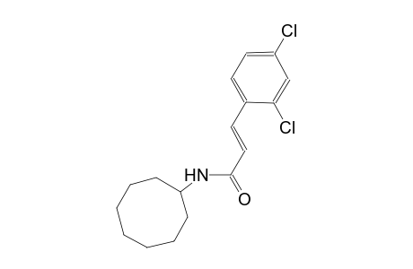 (2E)-N-cyclooctyl-3-(2,4-dichlorophenyl)-2-propenamide