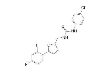 1-(p-chlorophenyl)-3-[5-(2,4-difluorophenyl)furfuryl]urea