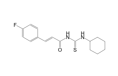 N-cyclohexyl-N'-[(2E)-3-(4-fluorophenyl)-2-propenoyl]thiourea