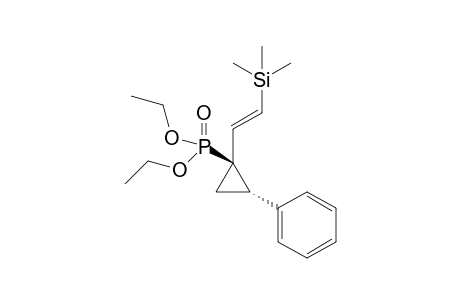 Diethyl (trans)-2-phenyl-1-((E)-2-(trimethylsilyl)vinyl)cyclopropylphosphonate