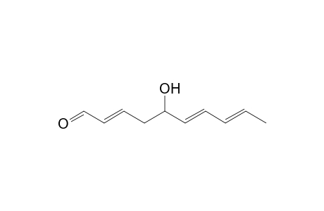(2E,6E,8E)-5-hydroxydeca-2,6,8-trienal