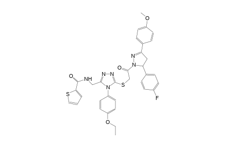 2-thiophenecarboxamide, N-[[4-(4-ethoxyphenyl)-5-[[2-[5-(4-fluorophenyl)-4,5-dihydro-3-(4-methoxyphenyl)-1H-pyrazol-1-yl]-2-oxoethyl]thio]-4H-1,2,4-triazol-3-yl]methyl]-