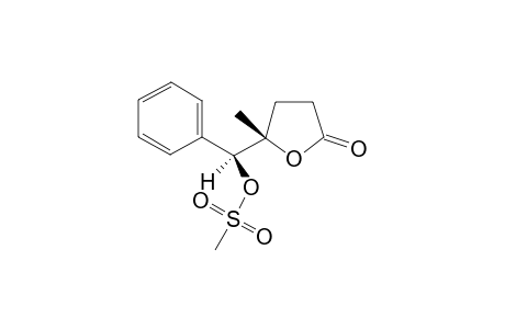 (5S*,1'S*)-5-(1'-Methanesulfonyloxyphenylmethyl)-5-methyl-dihydro-5H-furan-2-one