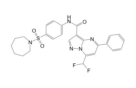 7-(difluoromethyl)-N-[4-(hexahydro-1H-azepin-1-ylsulfonyl)phenyl]-5-phenylpyrazolo[1,5-a]pyrimidine-3-carboxamide