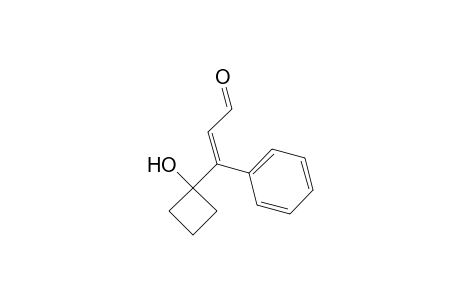 (E)-3-(1-hydroxycyclobutyl)-3-phenylacrylaldehyde